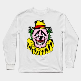 Colorful Crazy Clown Long Sleeve T-Shirt